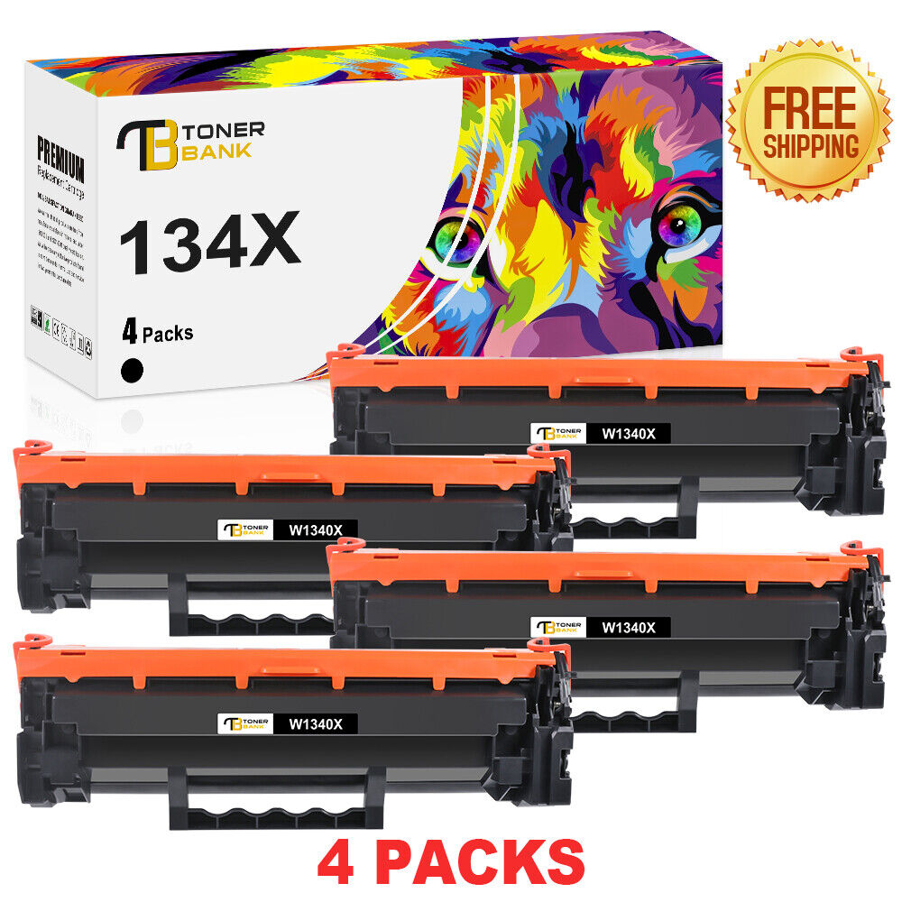 No Chip 4 Pack W1340X 134X Toner Compatible With HP M209dw MFP M234dw M234sdn