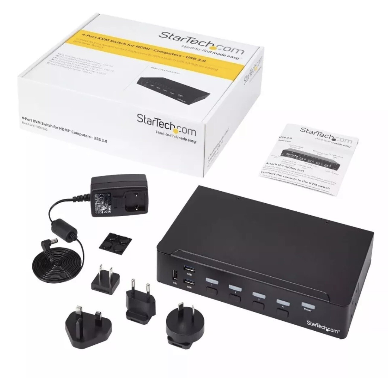 Startech.com 4-port Hdmi Kvm Switch - Built-in Usb 3.0 Hub For Peripheral SV431H Startech.com 4-port Hdmi Kvm Switch - Built-in Usb 3.0 Hub For Peripheral SV431H