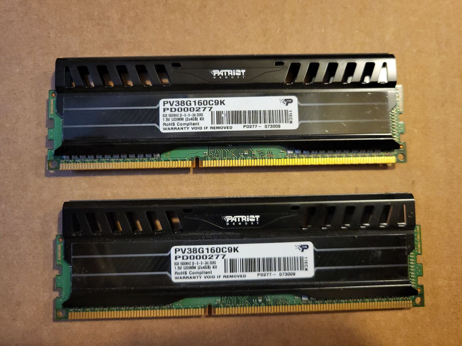 PATRIOT VIPER PV38G160C9K DDR3-1600 8GB (2X4GB) RAM M4-2(7)