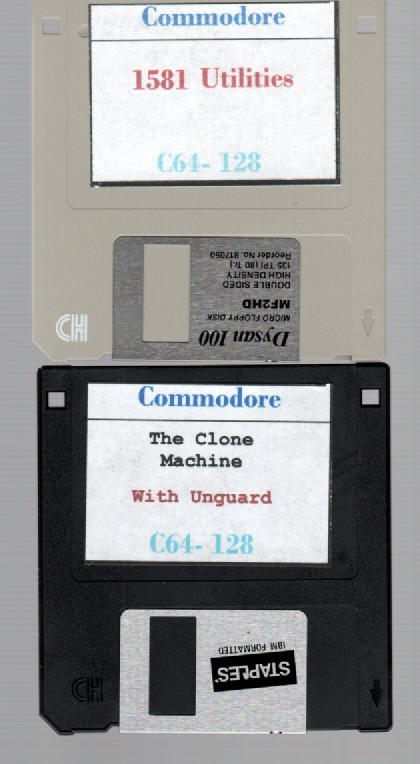 Commoddore 64-128  - 3.5 inch - 1581 Utilities/The Clone Machine
