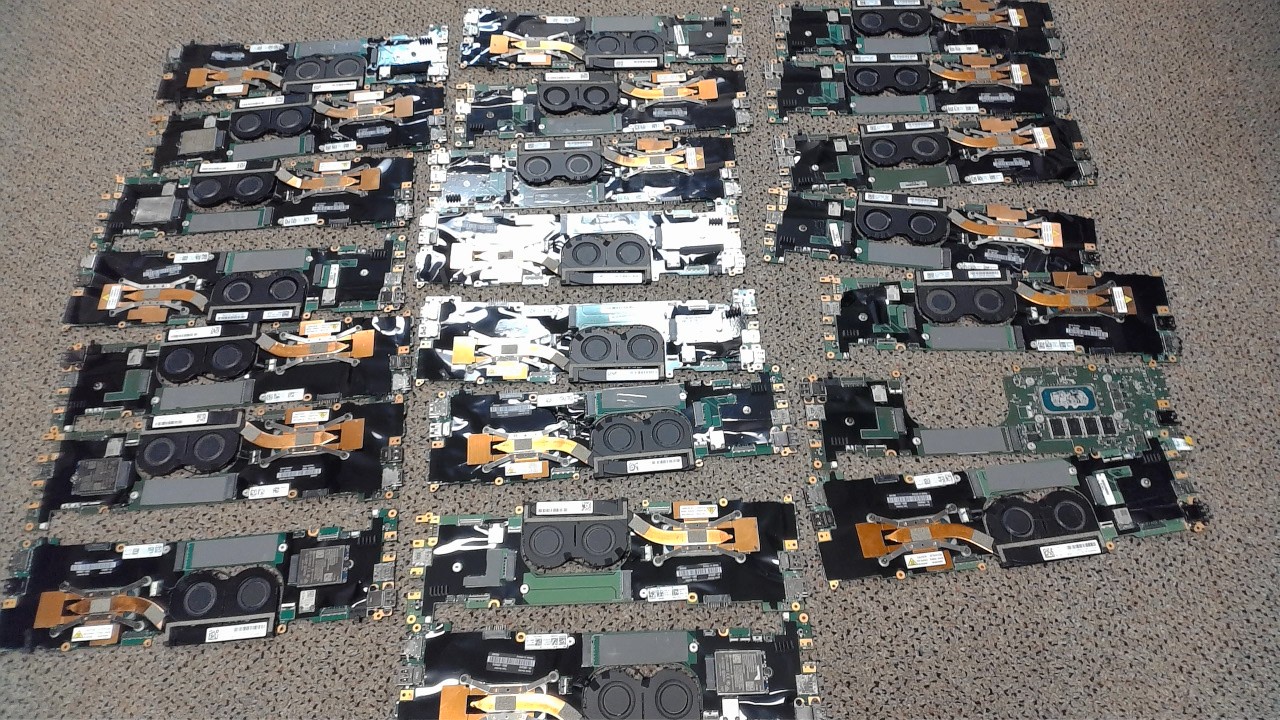 Lot of 22 Lenovo X1 Carbon Gen 8-9 X1 Yoga Gen 5-6 Logic Boards for Parts