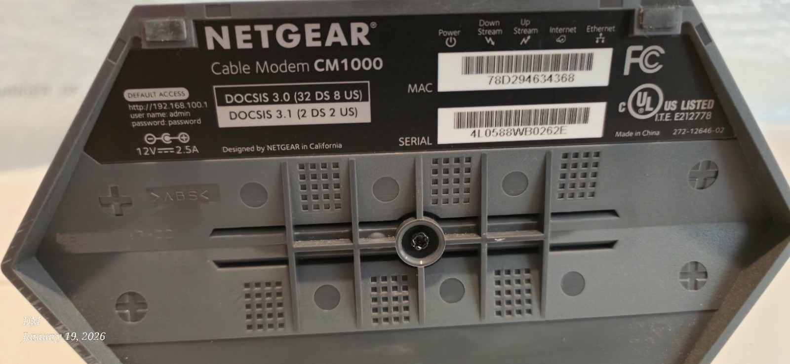 Netgear CM1000 High-Speed Cable Modem Netgear CM1000 High-Speed Cable Modem