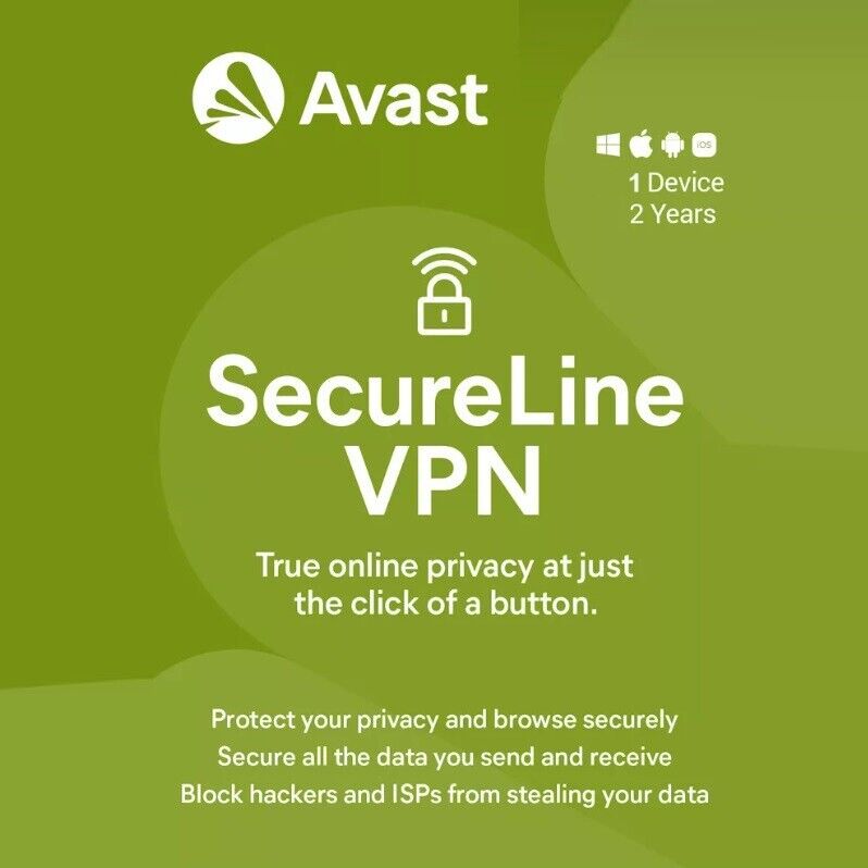 Avast SecureLine VPN 2024 - 1 Device - 2 Years [Download]