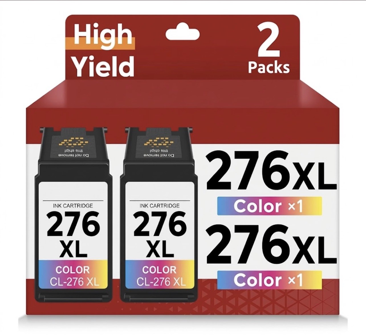 2-Pack CL-276XL Color Ink Cartridge for Canon PIXMA TR4720 TS3520 TS3720 2-Pack CL-276XL Color Ink Cartridge for Canon PIXMA TR4720 TS3520 TS3720