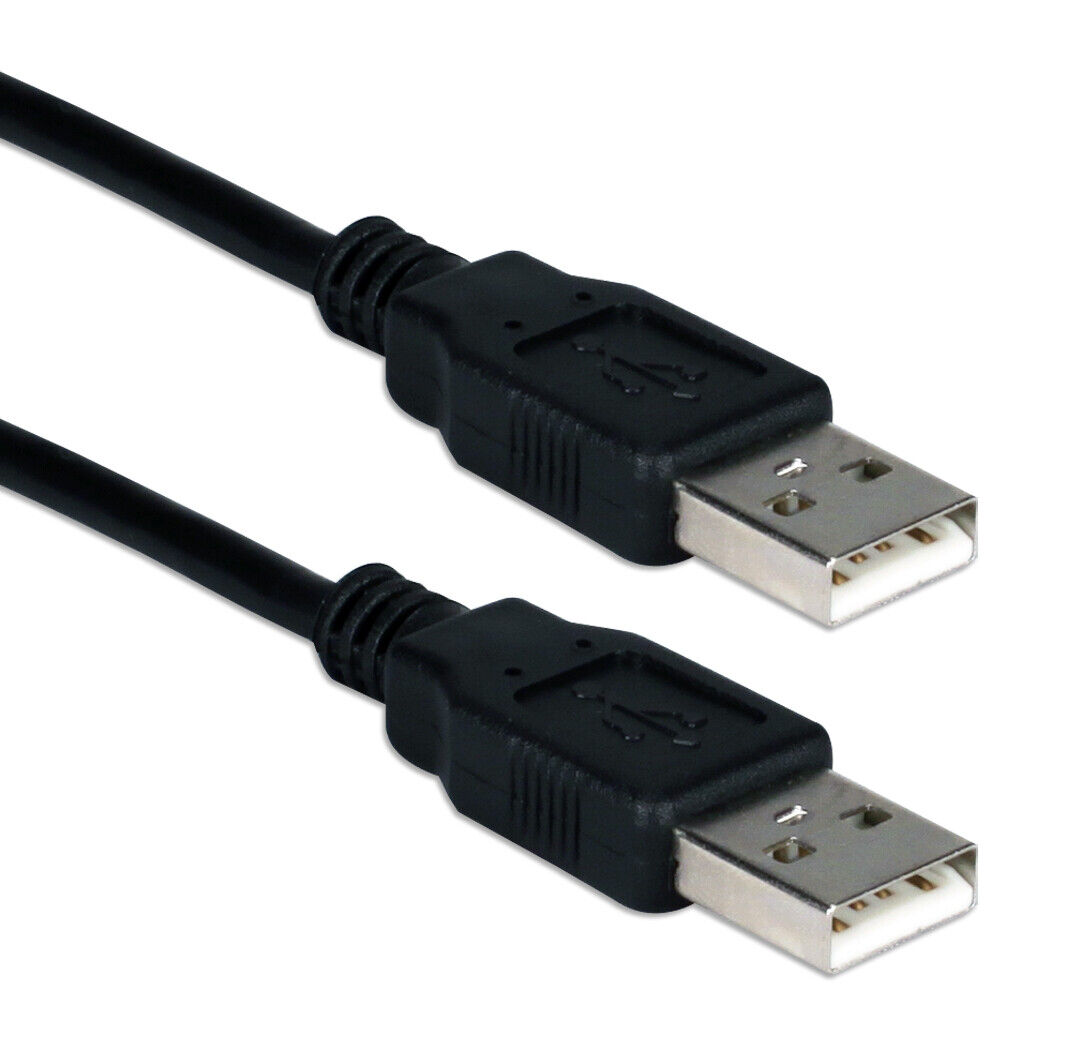 3 Ft USB 2.0 High-Speed Type A Male to Male Black Cable