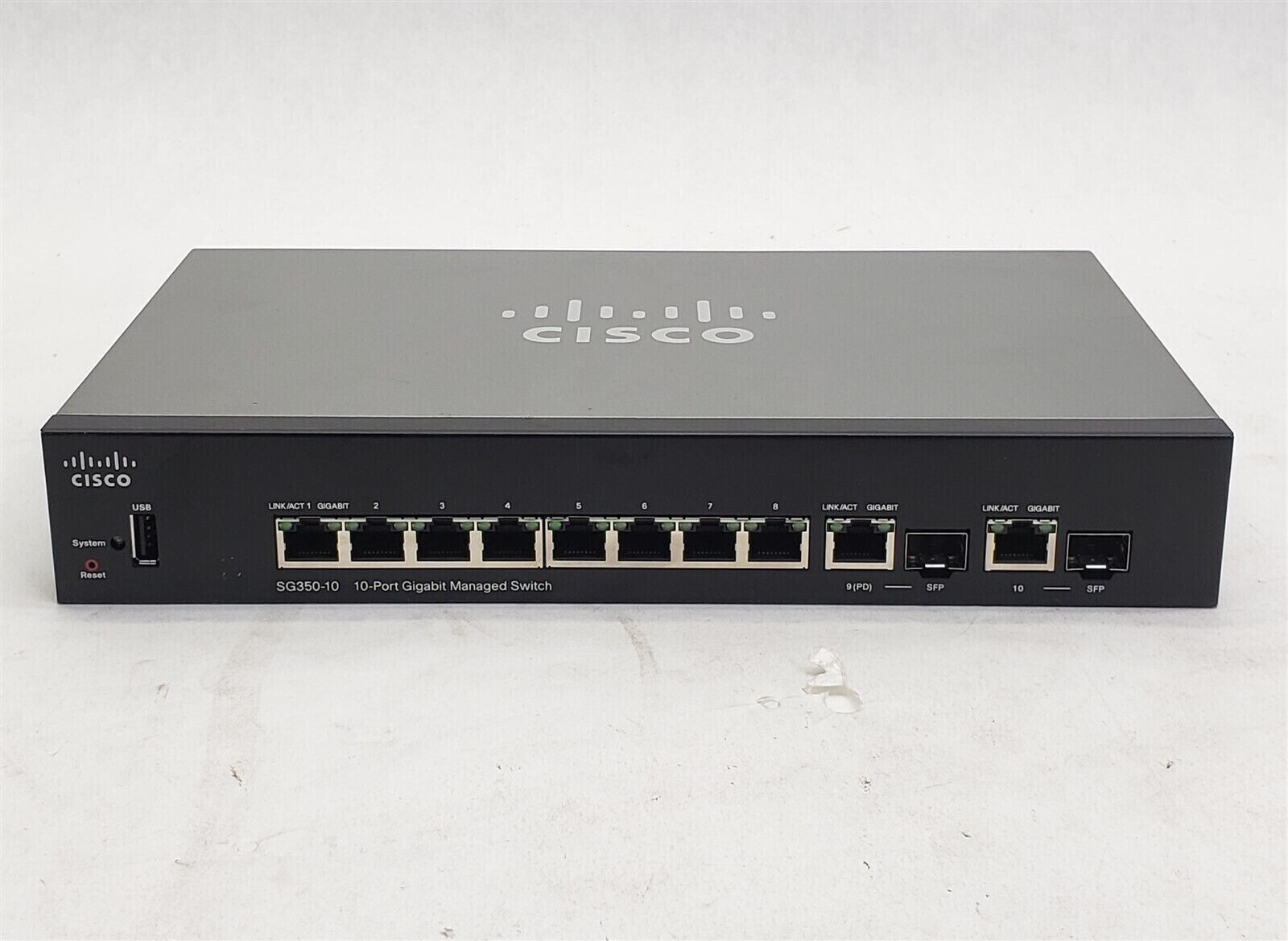 Cisco Systems SG350-10 / 10-Port Gigabit Managed Switch NO POWER ADAPTOR