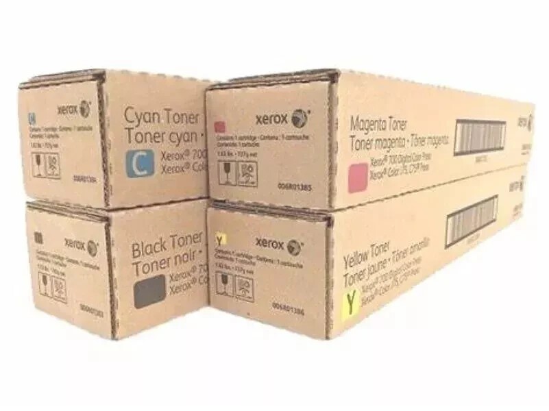 New Genuine Xerox Black Cyan Magenta Yellow Toners for Versant 80 180 280