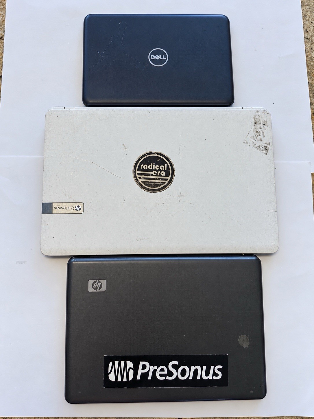 Lot of 3 Dell Gateway HP Laptops Untested For Parts or Repair AS-IS Lot of 3 Dell Gateway HP Laptops Untested For Parts or Repair AS-IS