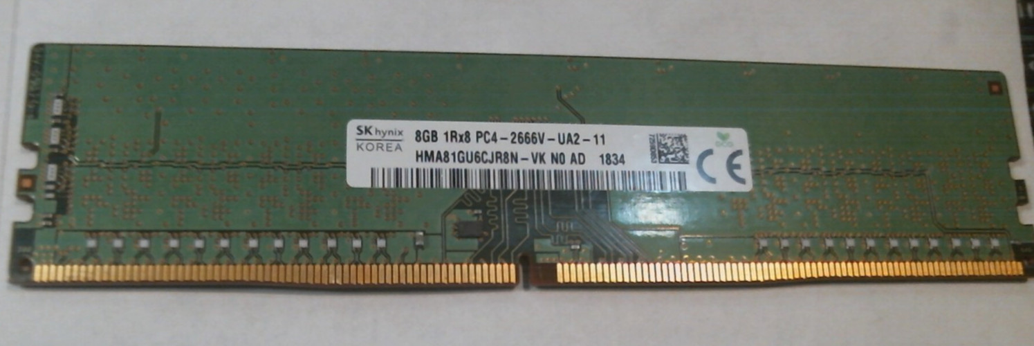 **LOT OF 128 ** SK Hynix 8GB 1Rx8 PC4-2666V-UA2-11 DDR4 RAM Desktop DIMM