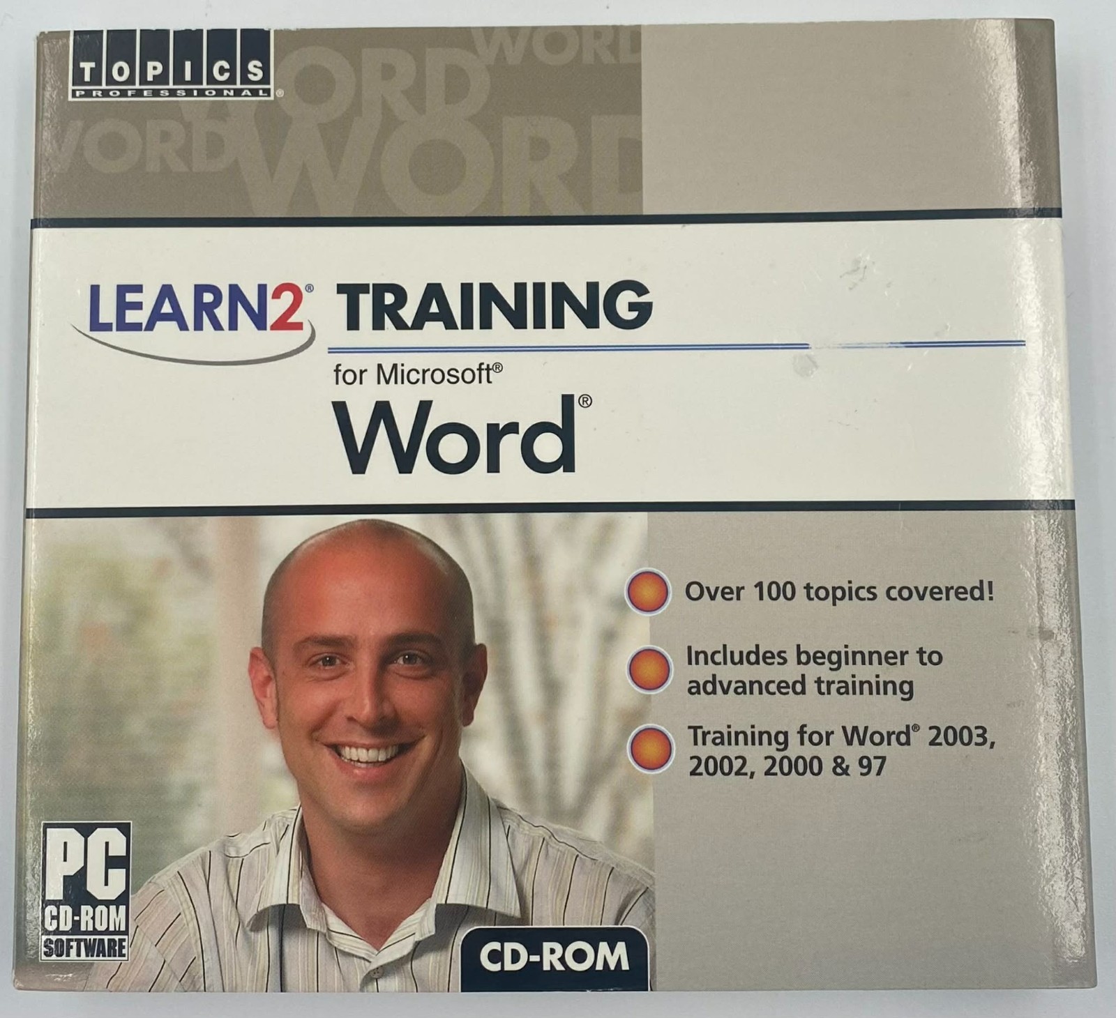 Learn2 Training for Microsoft Word CD-ROM NEW Sealed PC Topics Word 2003 Learn2 Training for Microsoft Word CD-ROM NEW Sealed PC Topics Word 2003