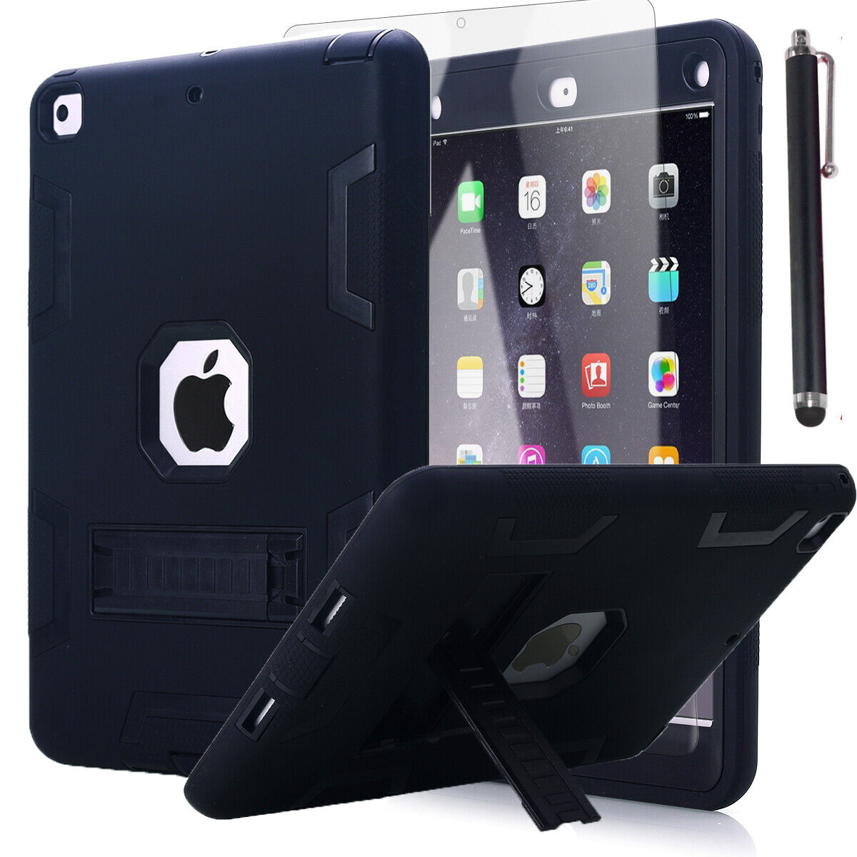 For iPad 6th/5th Generation Case 9.7 Inch Shockproof Rugged Heavy Duty Cover