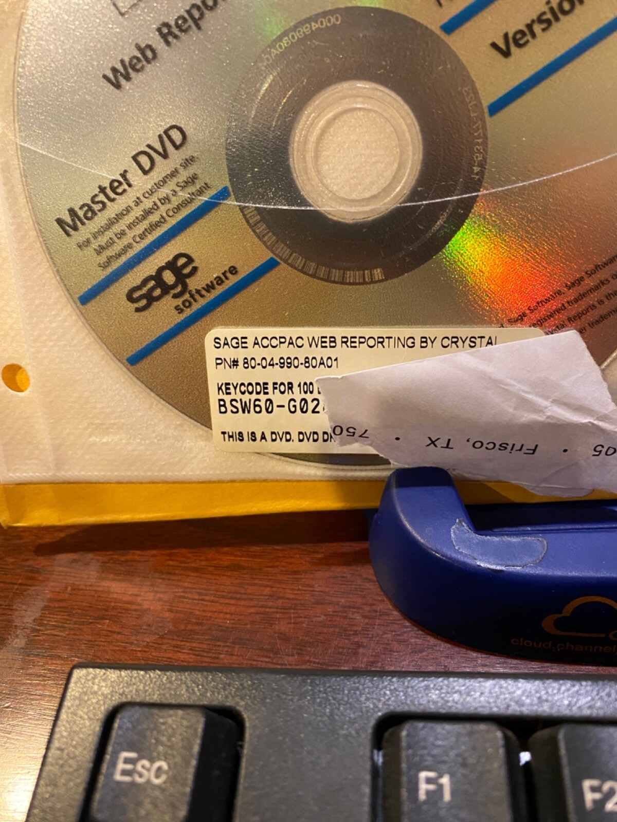 BRAND NEW Sage Accpac ERP Web Reporting MASTER DVD WITH LICENSE KEY CODE BRAND NEW Sage Accpac ERP Web Reporting MASTER DVD WITH LICENSE KEY CODE