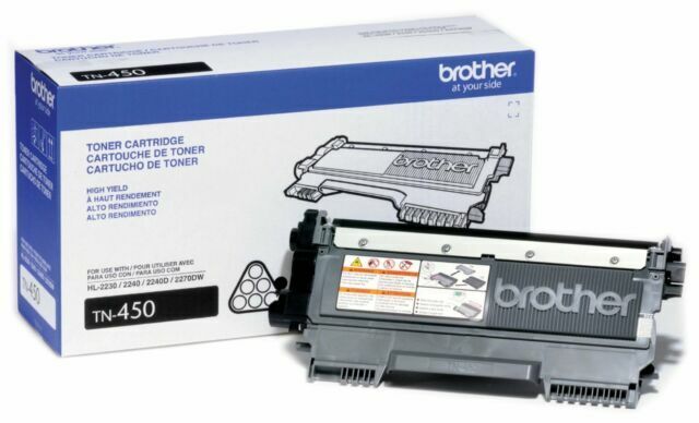 Pack Of 3, Brother TN450 High Yield Black Toner Cartridge, Sealed