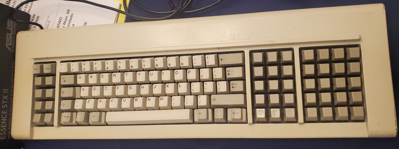 4704 IBM Keyboard F107 w/ XWhatsit USB Converted. Working, Great Condition