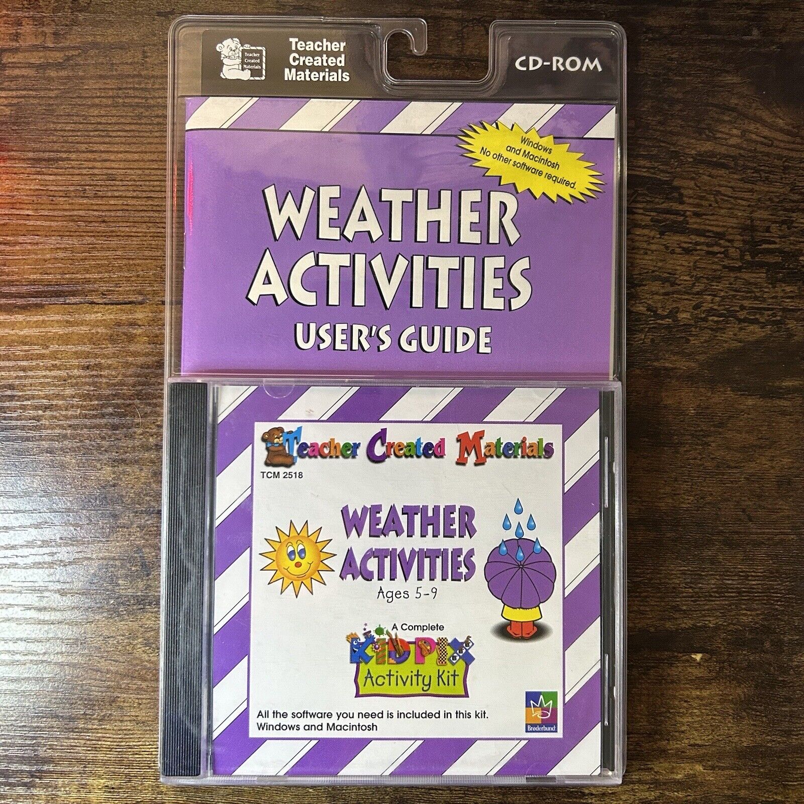 Weather Activities New CD Rom Teacher Created Materials Kid Pix Activity Kit