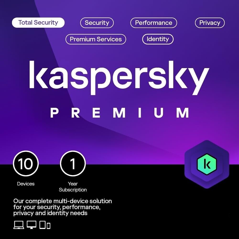 Kaspersky Premium Total Security (NEW) 10 Devices 1 Year