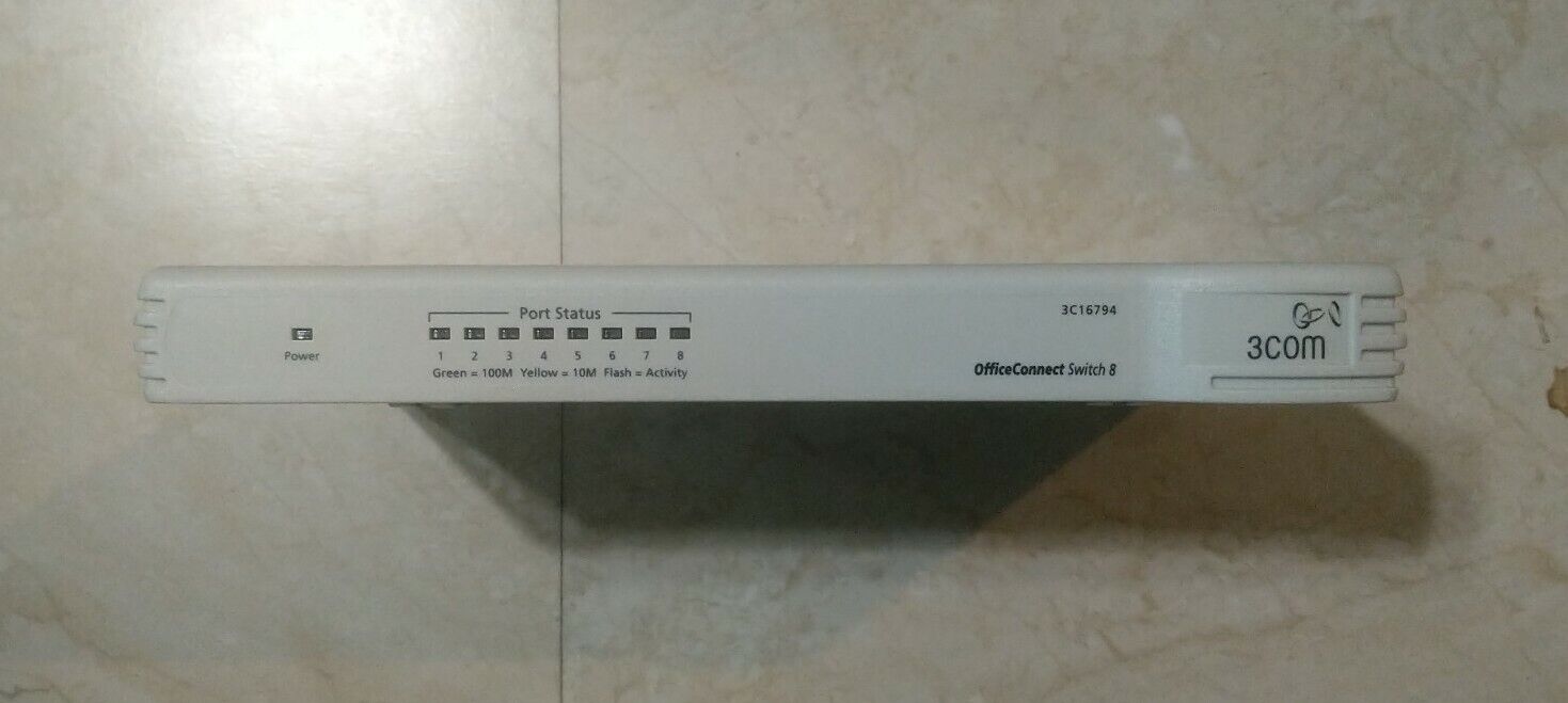 3COM 3C16794 Office Connect 8 Port Fast Ethernet Dual Speed Switch