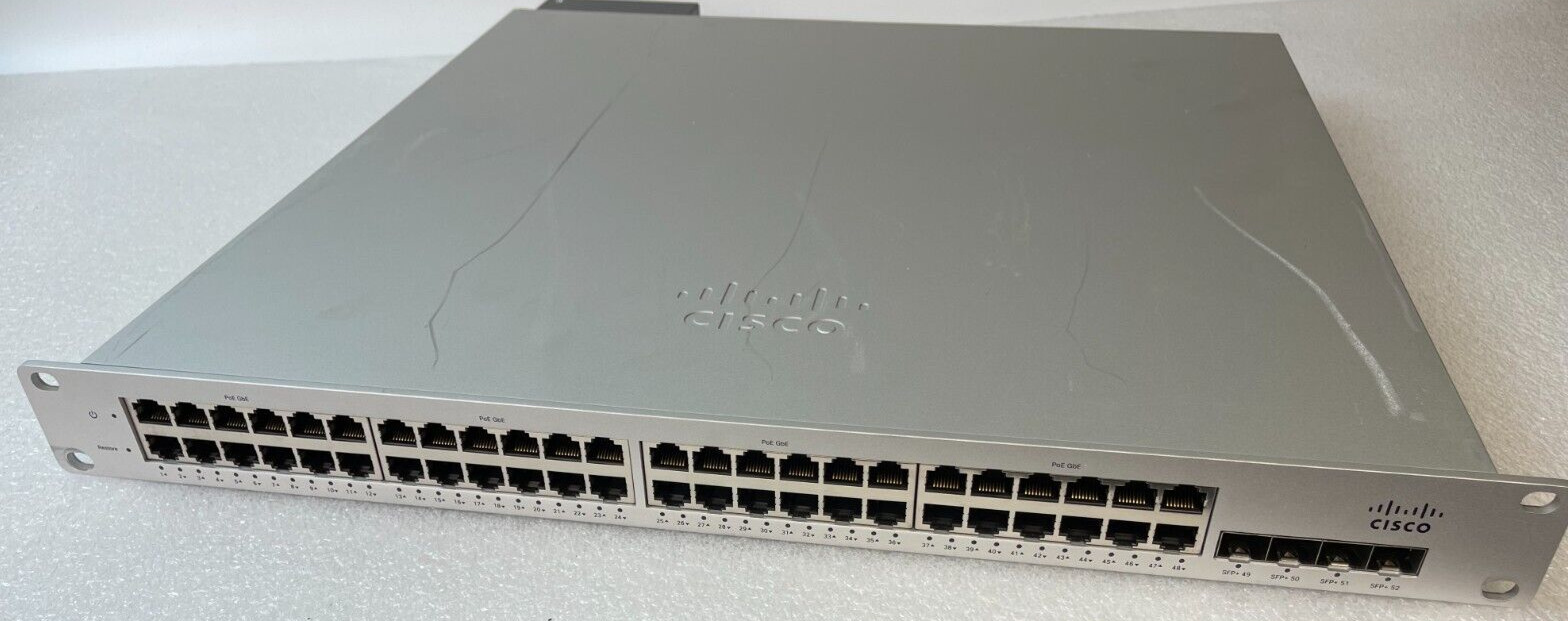 Cisco Meraki MS320-48FP-HW Switch *UNCLAIMED* w/ power supply  NICE
