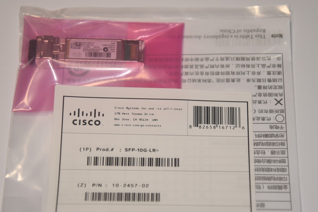 NEW Sealed Cisco SFP-10G-LR 10GBASE-LR SFP+ 1310nm 10km *US Shipping* NEW Sealed Cisco SFP-10G-LR 10GBASE-LR SFP+ 1310nm 10km *US Shipping*