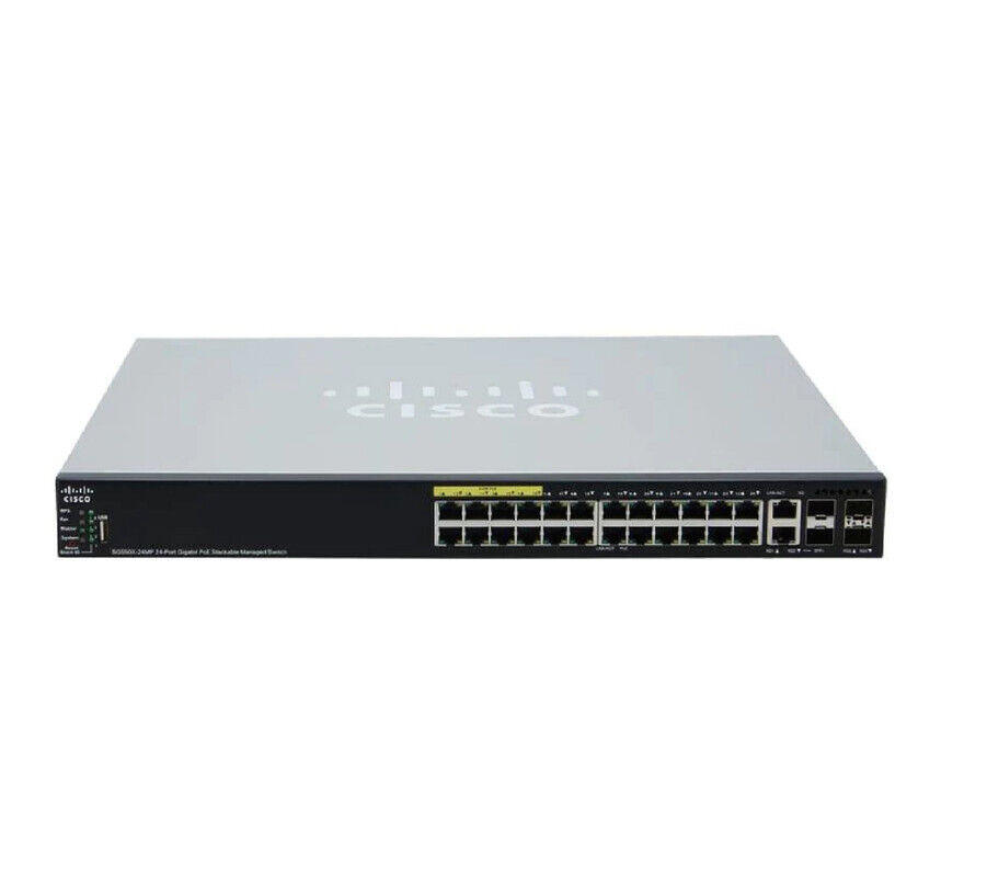 Cisco SG350-28P-K9 Small Business 28 Managed Rack-Mountable Switch 1YearWarranty