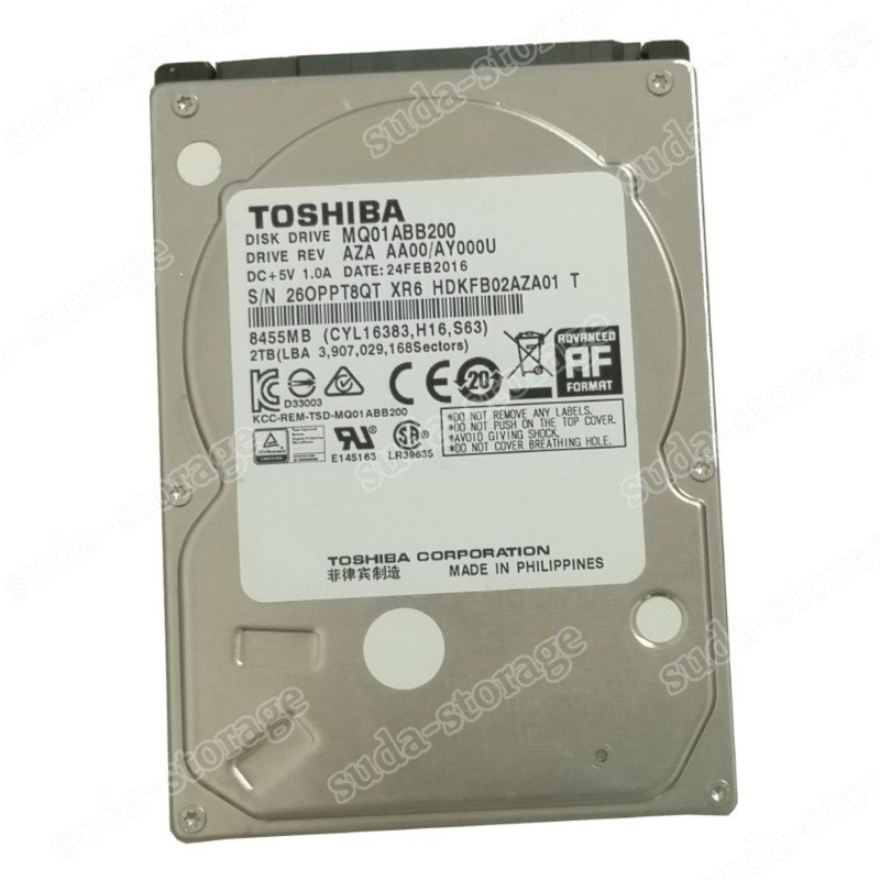 1PCS Toshiba 2TB MQ01ABB200 5400RPM 8MB 3Gbs SATA 2.5 1PCS Toshiba 2TB MQ01ABB200 5400RPM 8MB 3Gbs SATA 2.5