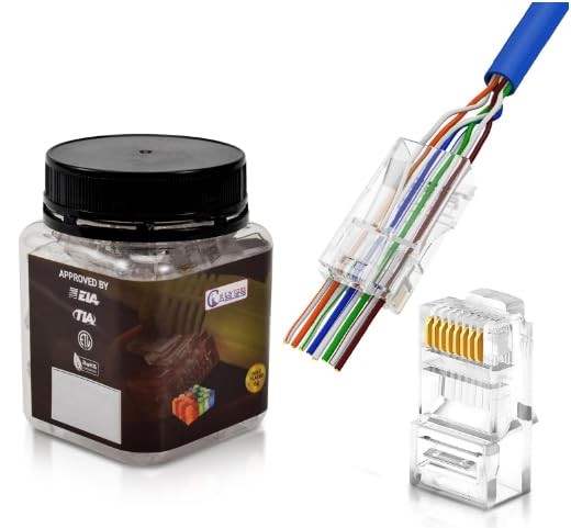 50/100 Pcs Cat6 RJ45 Connector LAN UTP Ethernet Network Cable End modular Plug