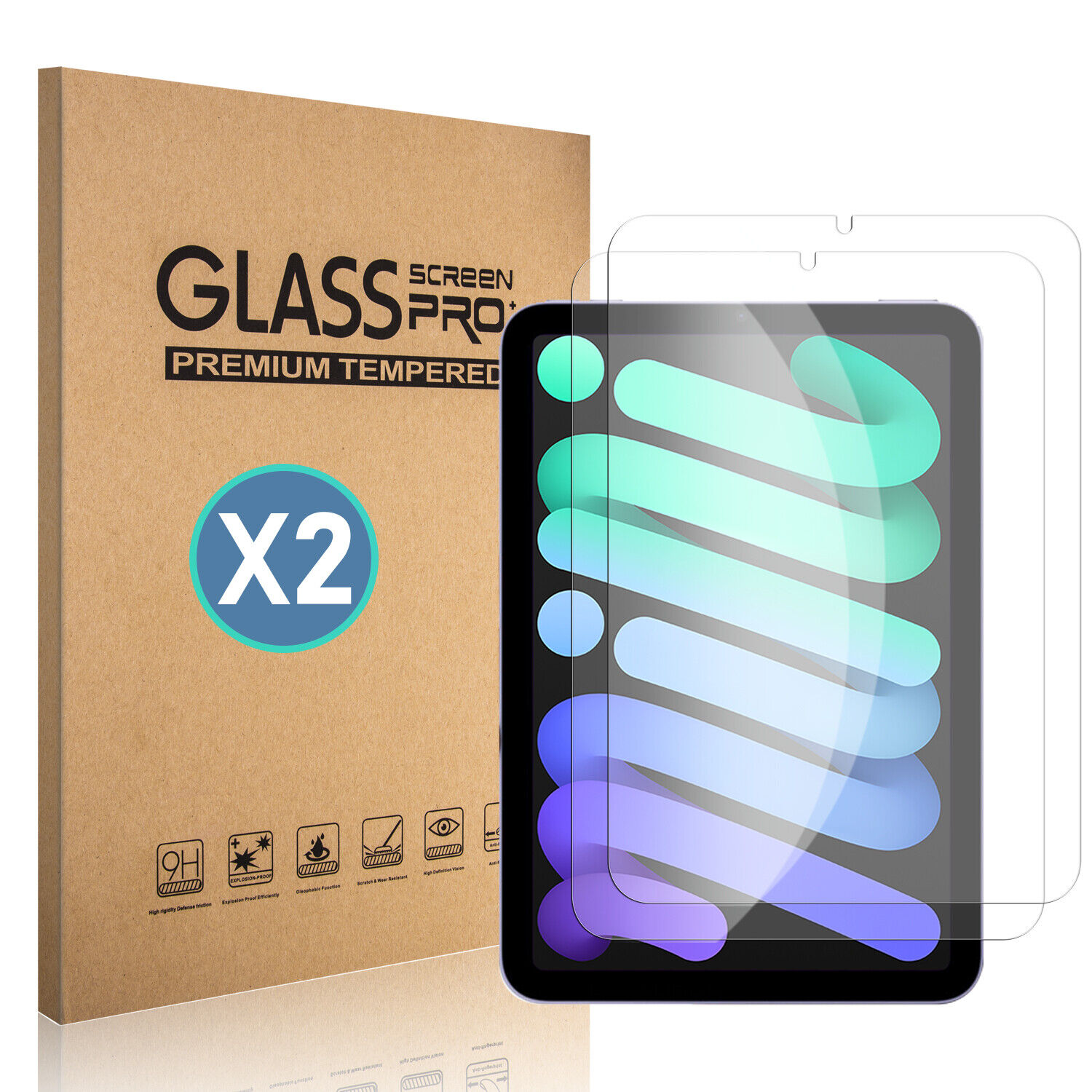 For iPad Mini 6th Generation (8.3 inch, 2021) Tempered Glass HD Screen Protector
