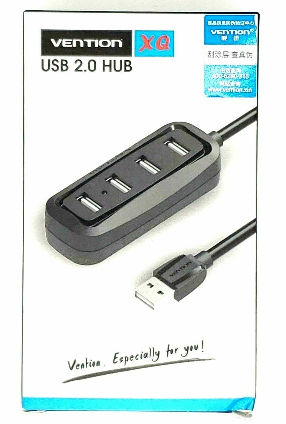 Vention USB HUB USB 2.0 Hub 4 Port USB Splitter with LED Indicator USB Hub