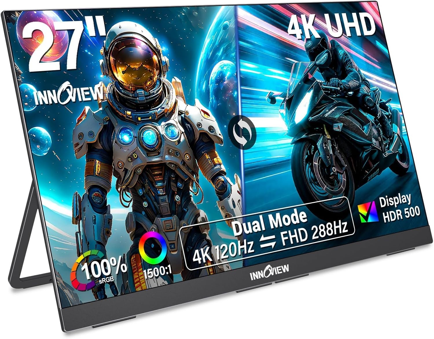 InnoView 27-inch 4K@120Hz Dual-Mode FHD@288Hz Gaming Monitor HDR500 InnoView 27-inch 4K@120Hz Dual-Mode FHD@288Hz Gaming Monitor HDR500