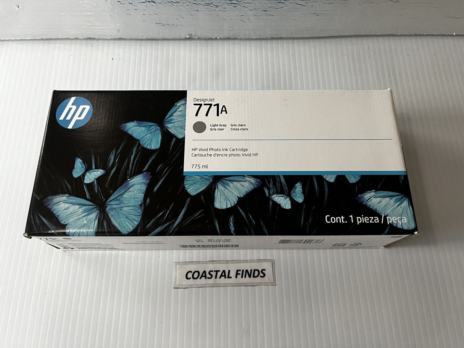 HP 771A Light Gray Ink Cartridge B6Y22A OEM NEW Sealed Current 2025 Date Z6200