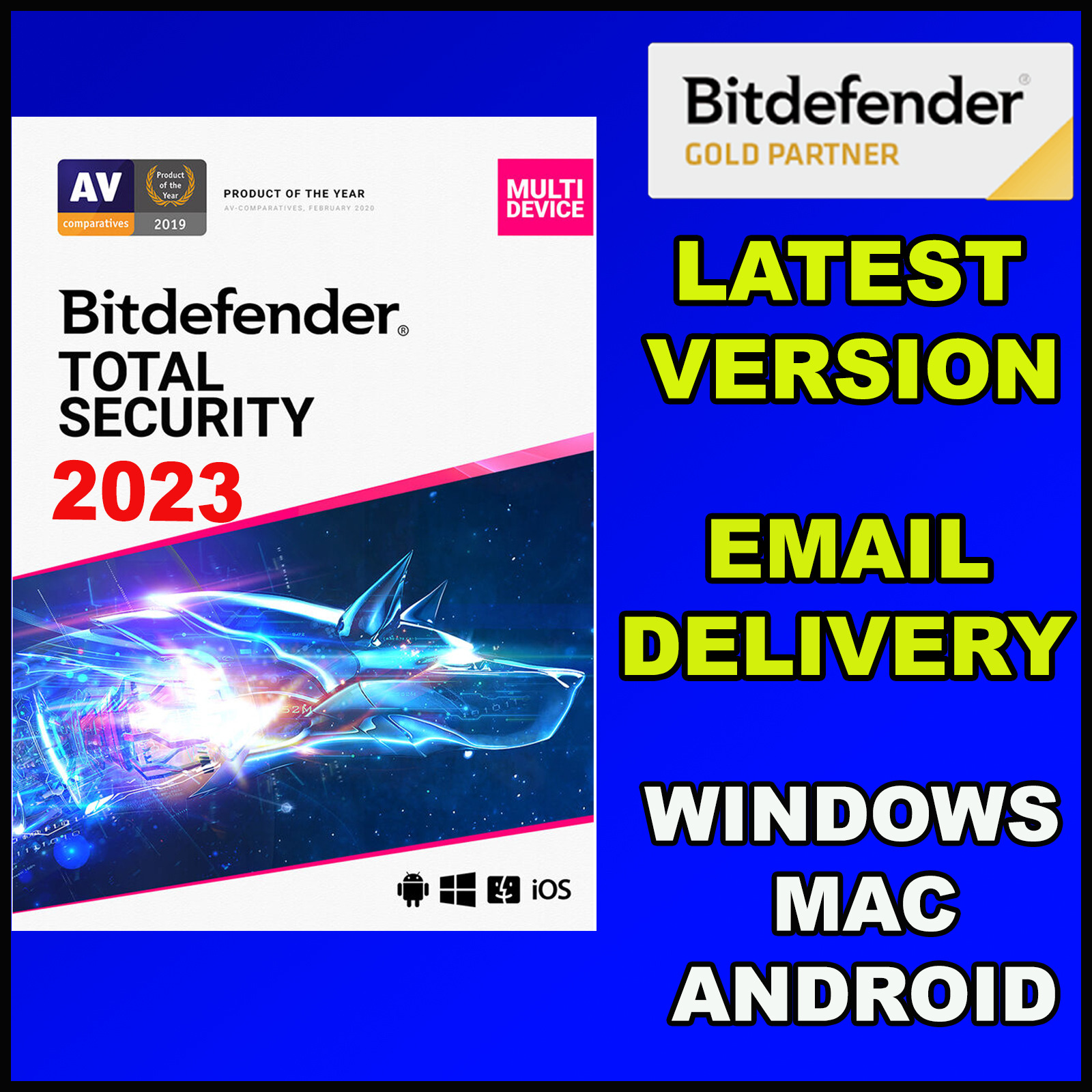 Bitdefender Total Security 2023 Global Activation Genuine With Daily VPN
