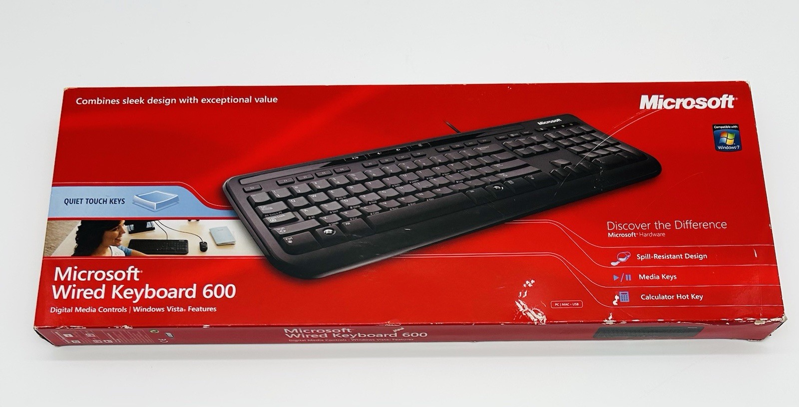 Microsoft Wired Keyboard 600 ANB00001 Wired USB New Black 2007 Microsoft Wired Keyboard 600 ANB00001 Wired USB New Black 2007
