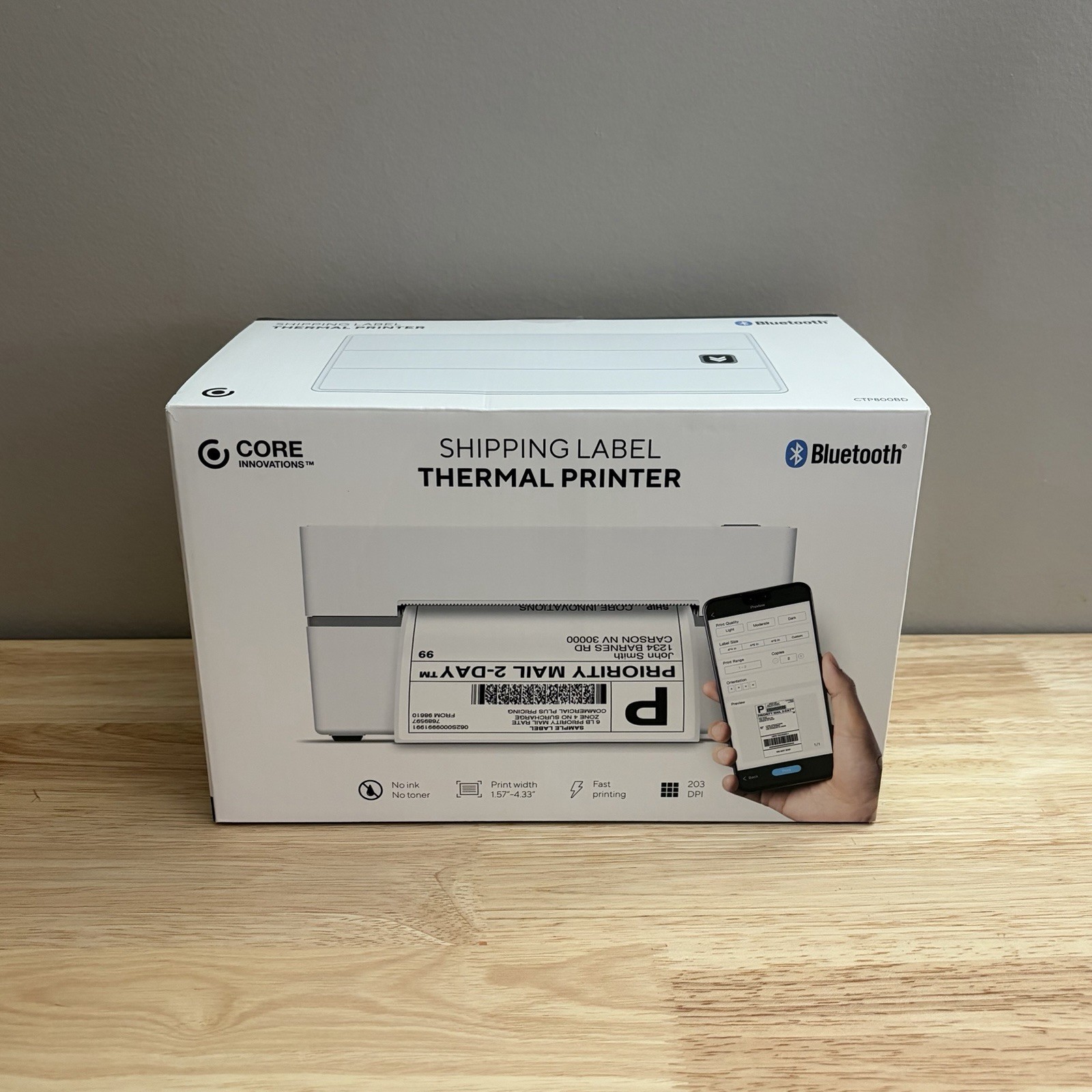 Brand New Core Innovations Bluetooth Thermal label Printer Brand New Core Innovations Bluetooth Thermal label Printer