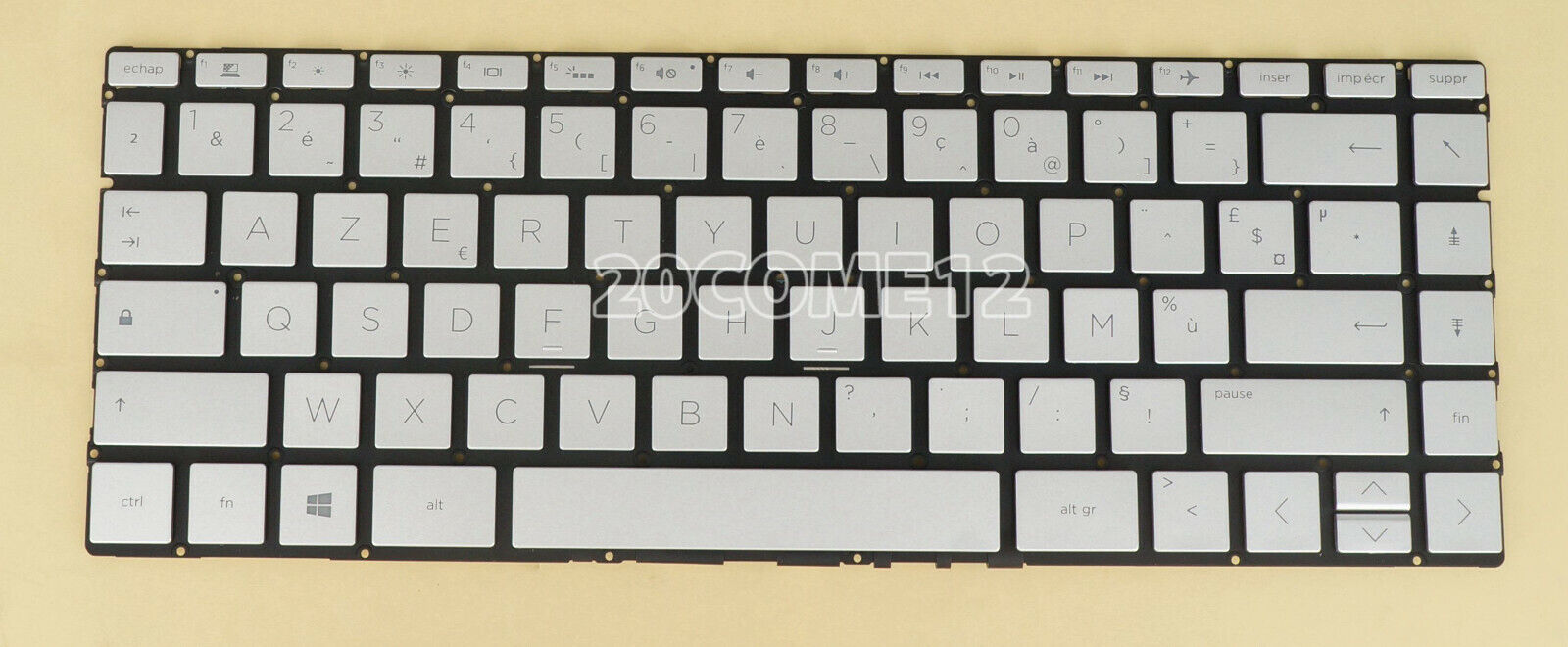 New For HP ENVY X360 13-ag0000 13m-ag0000 Keyboard French Clavier Backlit Silver