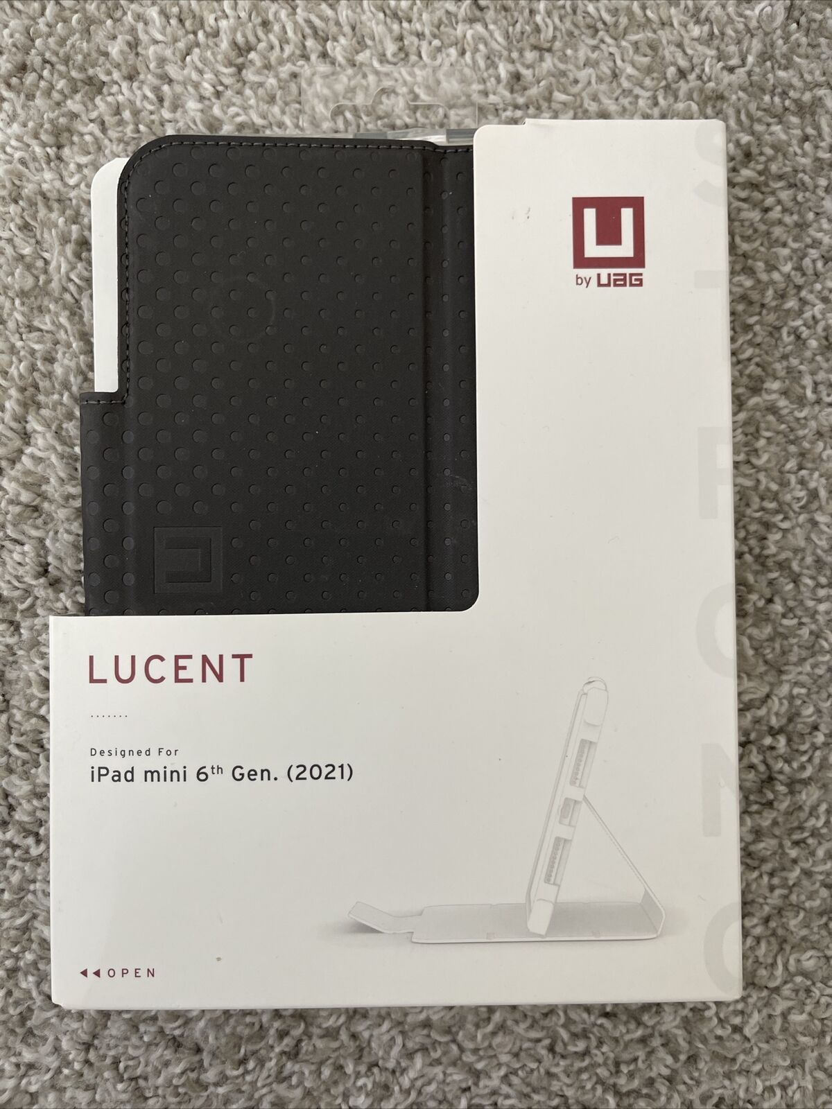 UAG Lucent Folio Case for  iPad Mini Latest 6th Gen - Black - BRAND NEW