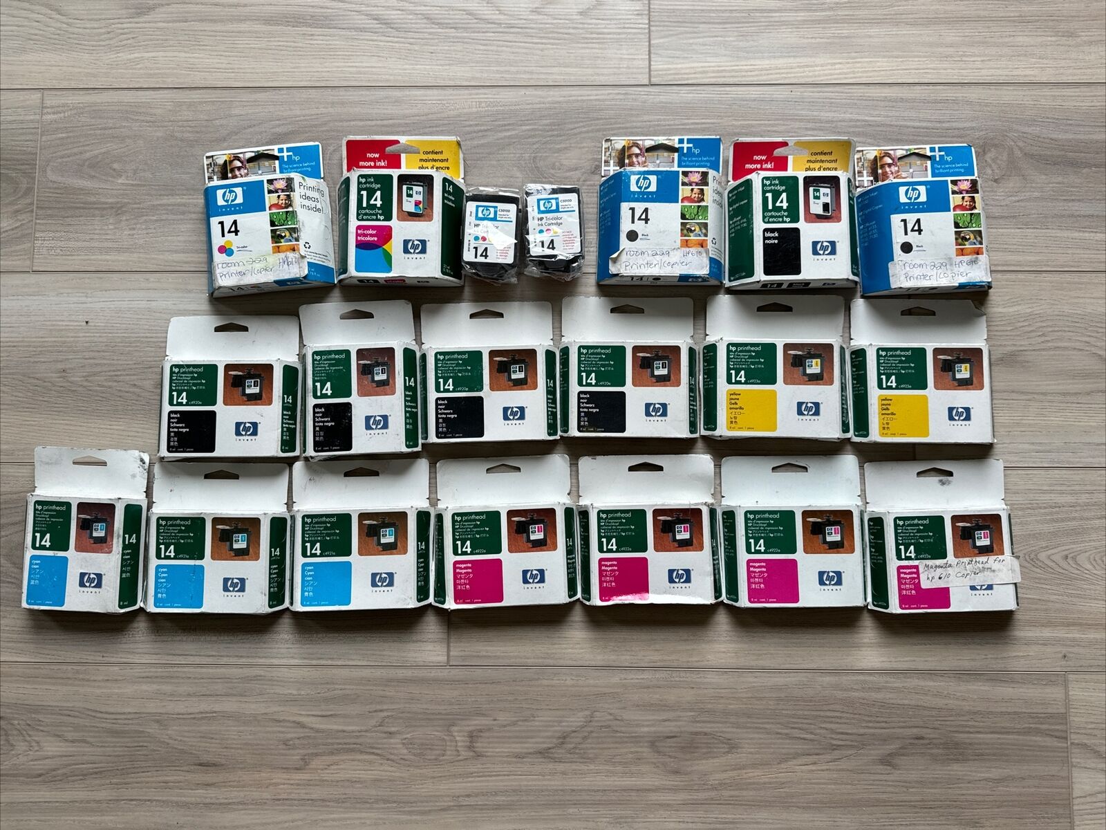 LOT of 20 HP Ink Expired - mostly new in box but expired