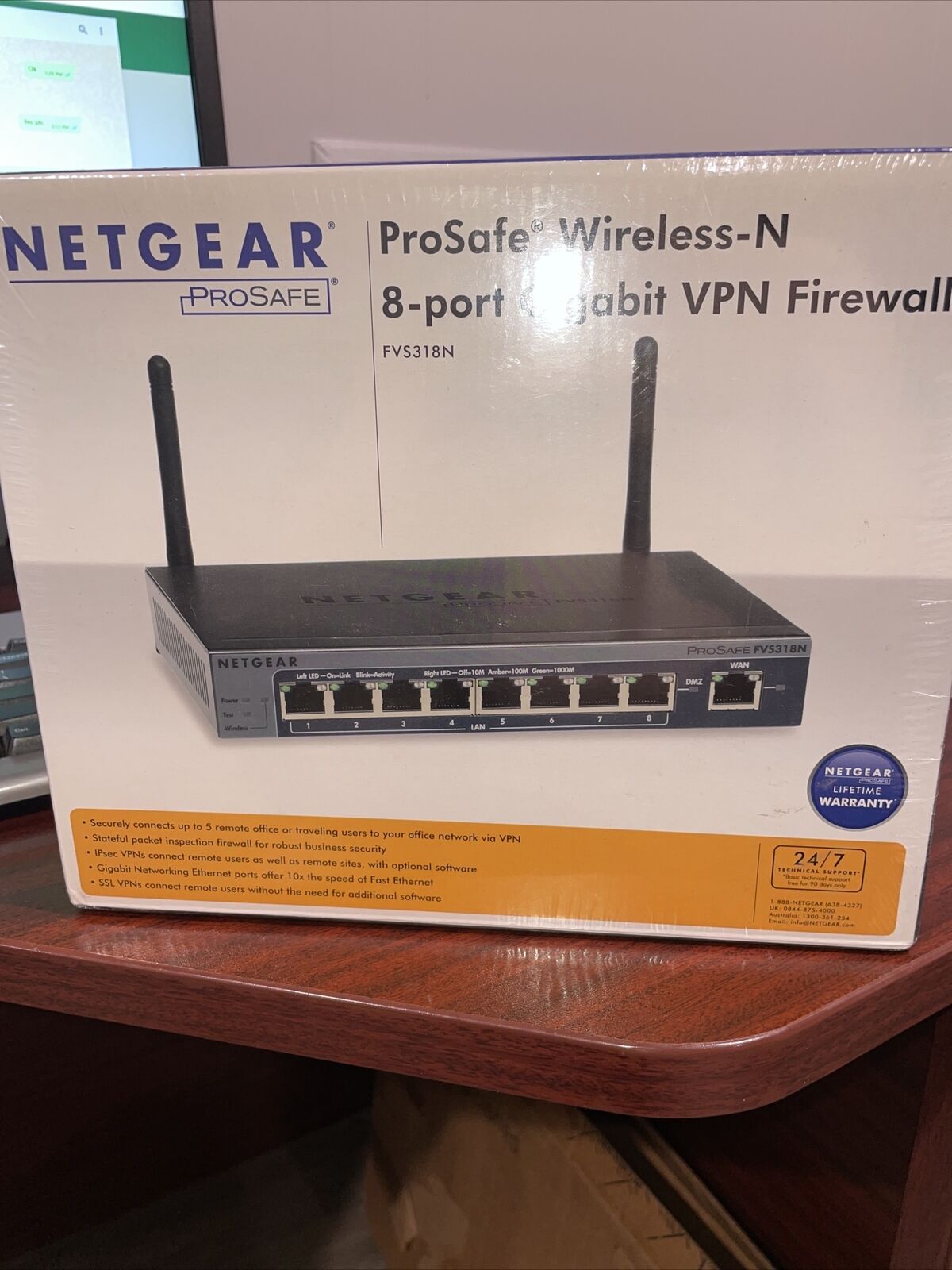 NETGEAR FVS318G ProSafe VPN Firewall - New in Original Box and Sealed