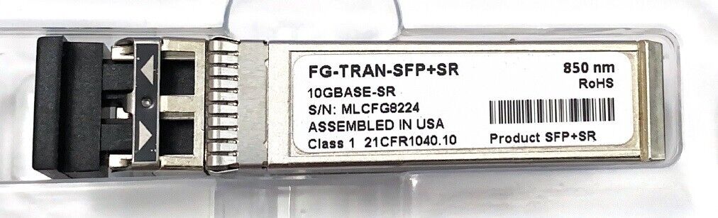 Fortinet FG-TRAN-SFP+SR compatible 10GBASE-SR SFP+SR 850nm LC MMF