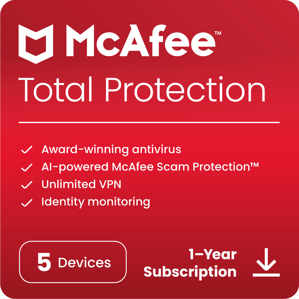 McAfee Total Protection 2024 | Antivirus Internet Security Software | Download
