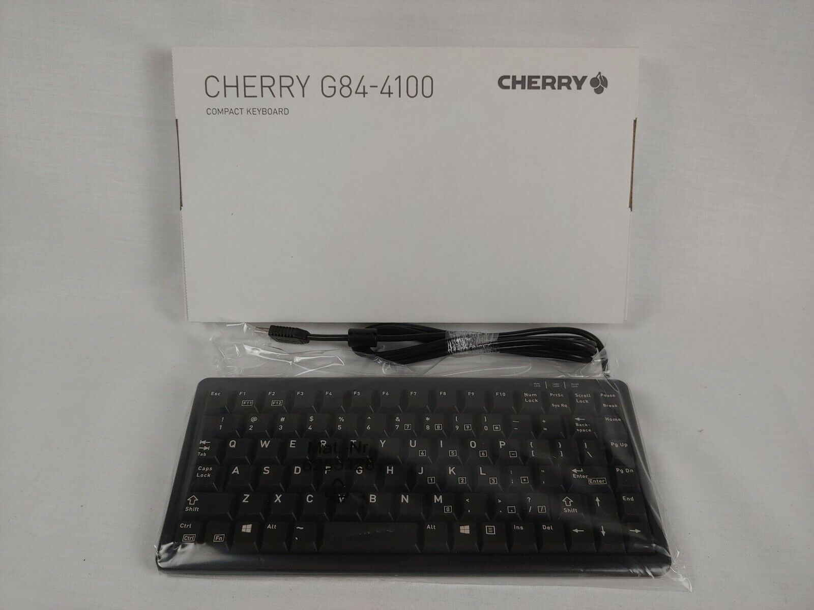 Cherry G84-4100l cmus-2 Black 11 Ultraslim Keyboard.us Space Reduced 86 Position
