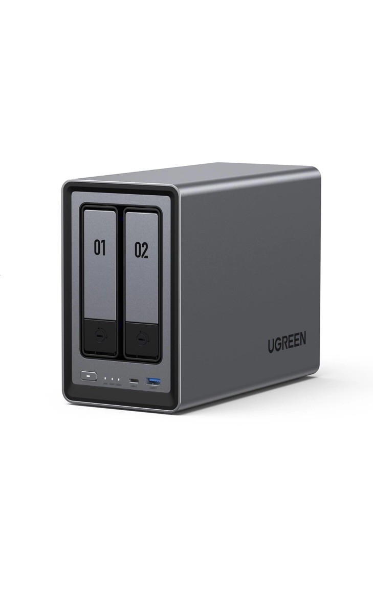 UGREEN NASync DXP2800 2-Bay Diskless NAS w/ HDMI, USB 3.2, Remote, Black