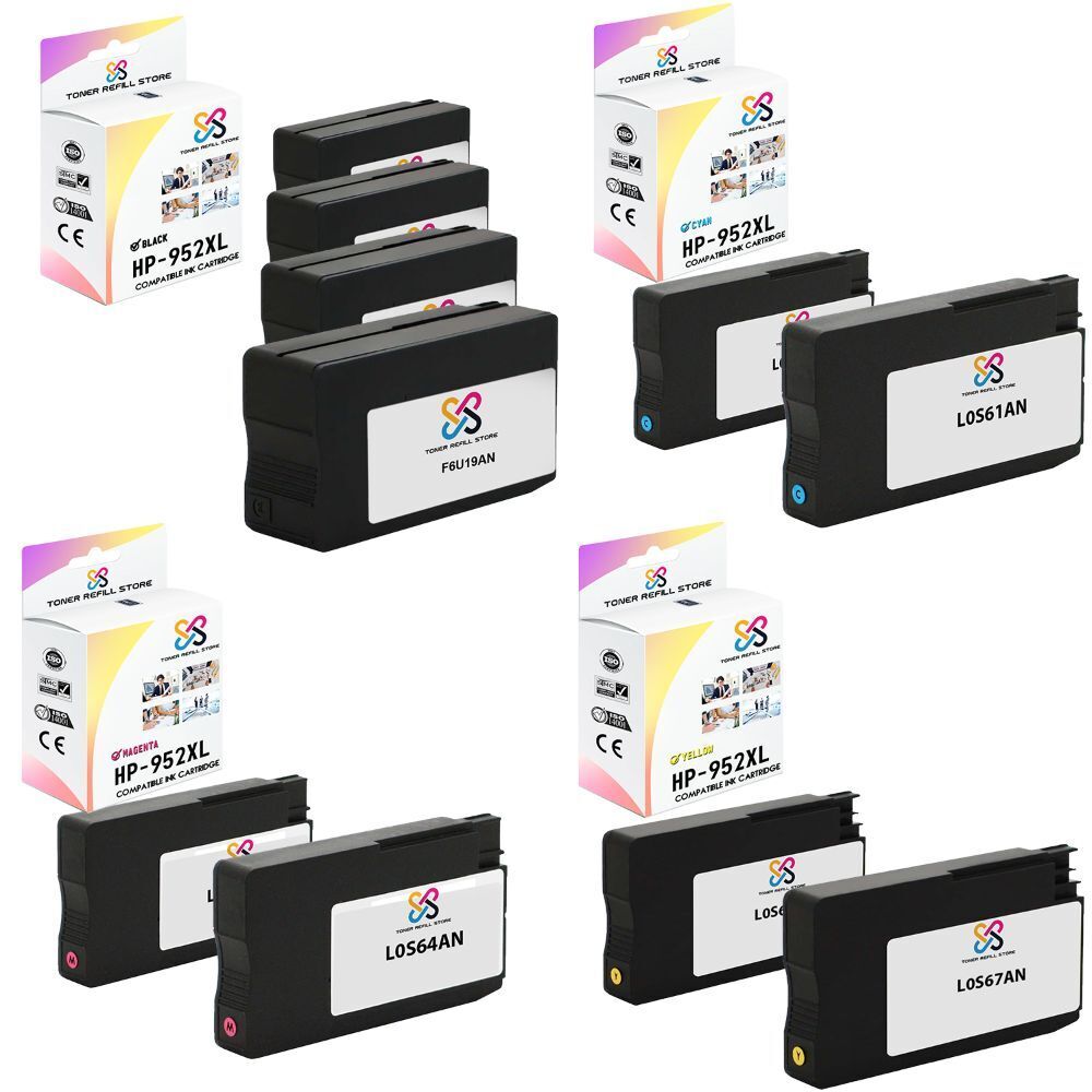 10PK TRS 952XL BCMY HY Compatible for HP OfficeJet 7740 8702 8715 Ink Cartridge