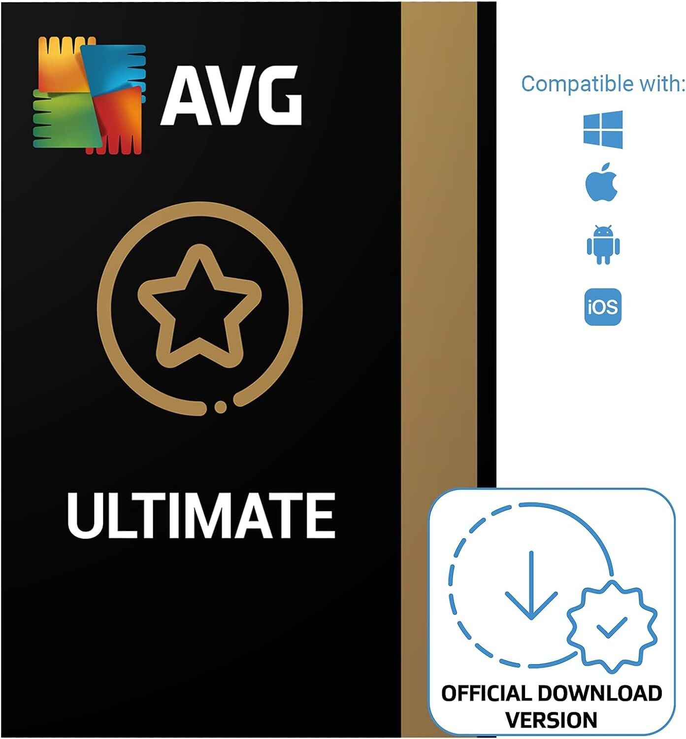 AVG Ultimate 2026 10 Device 3 Year Antivirus + Secure VPN & AVG TuneUp Email