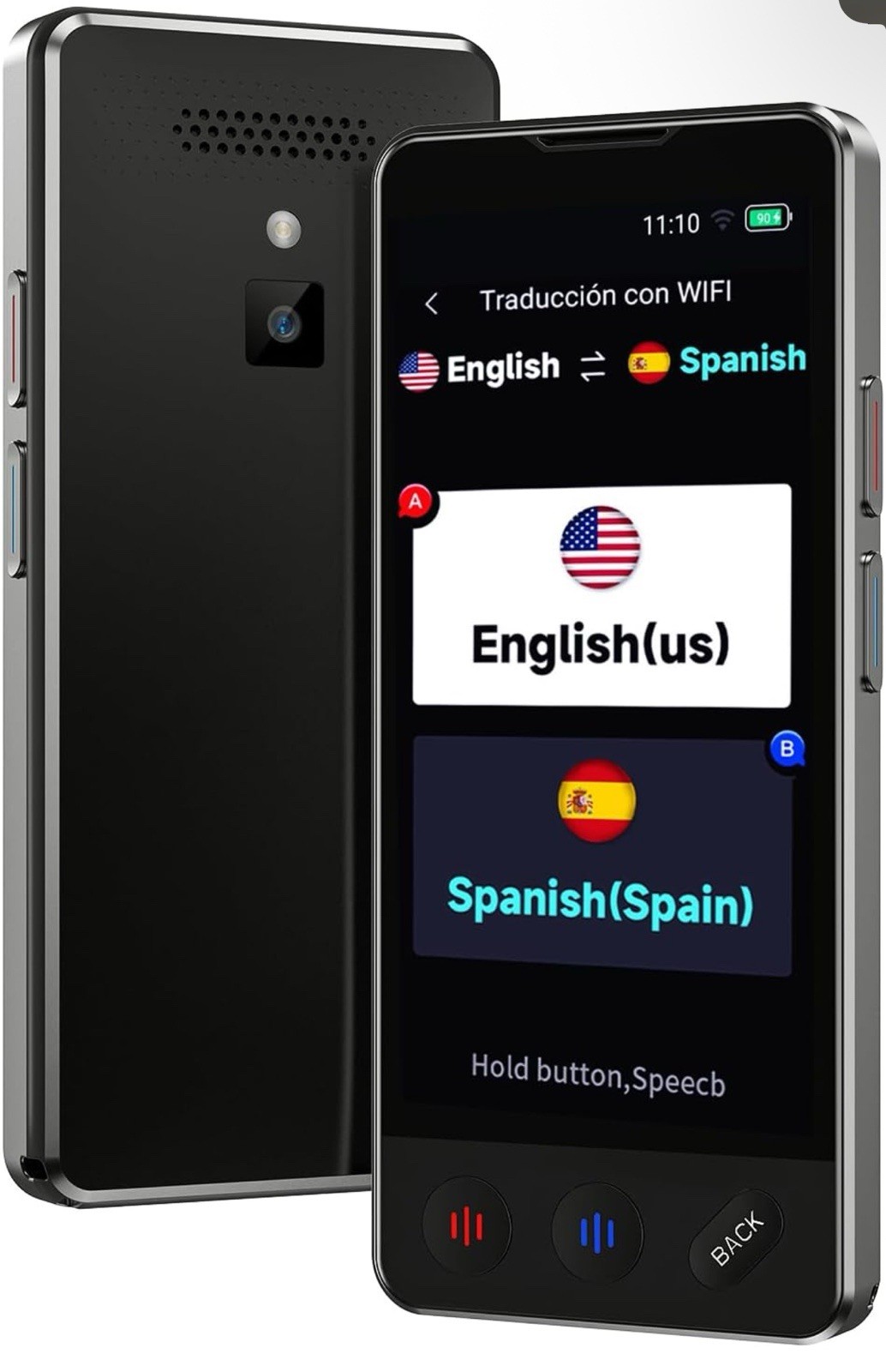 AI Language Translator Device, 2025 Upgraded Translator No WiFi Needed, Black AI Language Translator Device, 2025 Upgraded Translator No WiFi Needed, Black