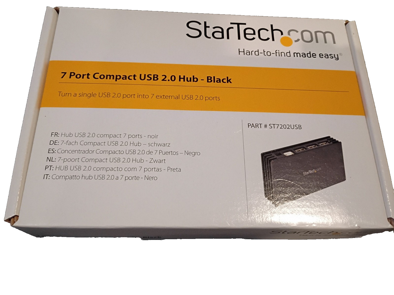 StarTech StarTech 7 Port USB 2.0 Hub - Hub - 7 ports - Hi-Speed USB (ST7202USB)