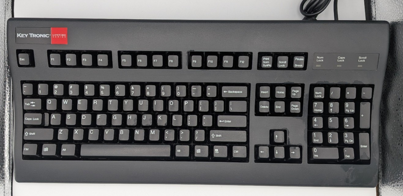 Vintage Key Tronic LT DESIGNER Mechanical/Rubber Dome Keyboard DIN-5 AT/XT