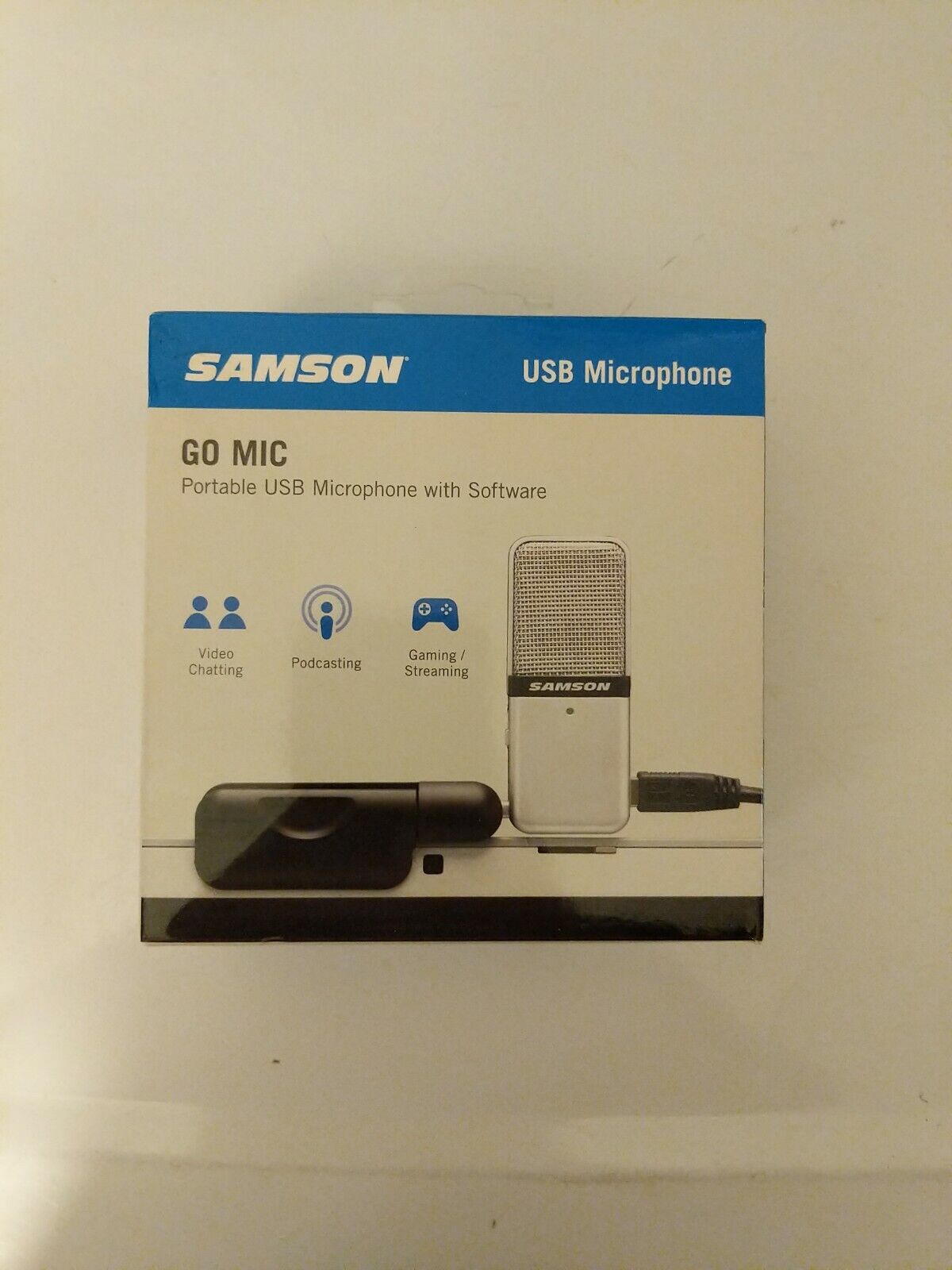 Brand New Samson Go Mic Portable USB Microphone With Software