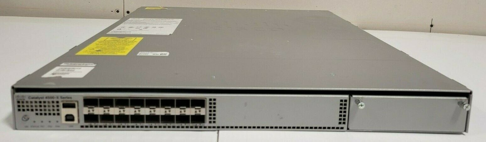 Cisco Catalyst WS-C4500X-16SFP+ 4500X Series Switch Dual Power Front to Back