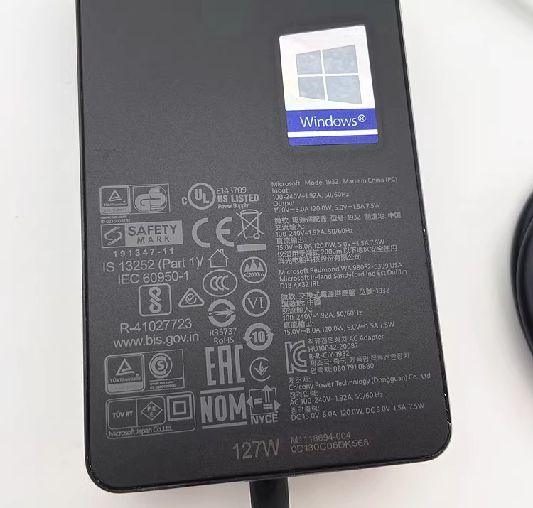 Genuine 127W Charger For Microsoft Surface Pro X 7 6 5 4 3 Surface Book 3 2 1