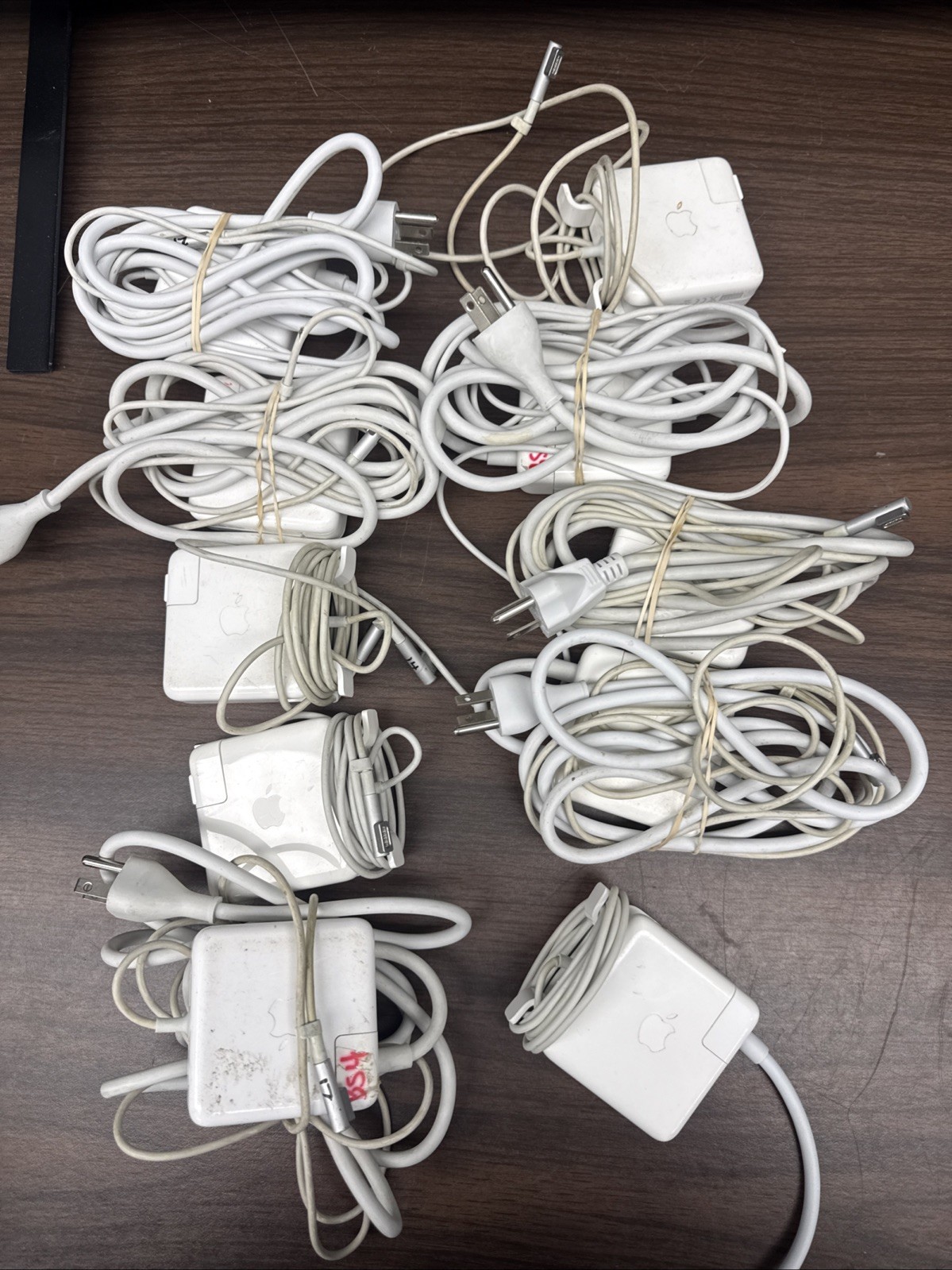 Lot of 10 Apple Macbook 60W MagSafe1 A1344 charger Used Look Before You Buy